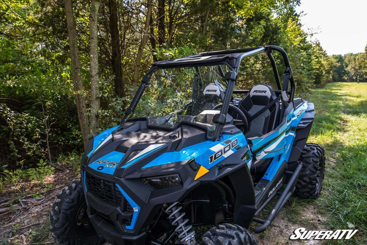 Polaris RZR XP 1000 Full Windshield - Clear, Scratch Resistant - 2019+ - No print