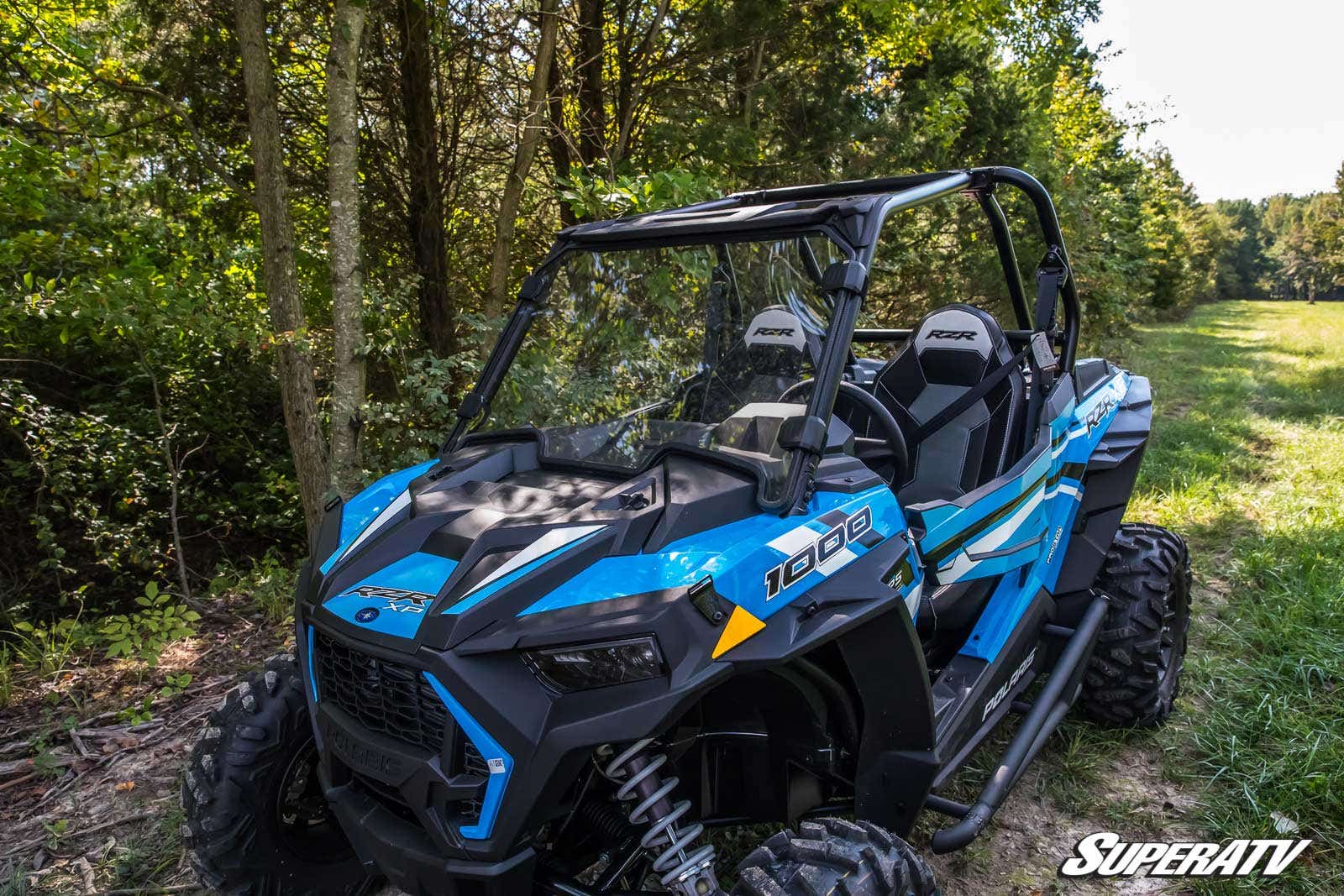Polaris RZR XP 1000 Full Windshield - Light Tint, Scratch Resistant - 2019-21 - No print