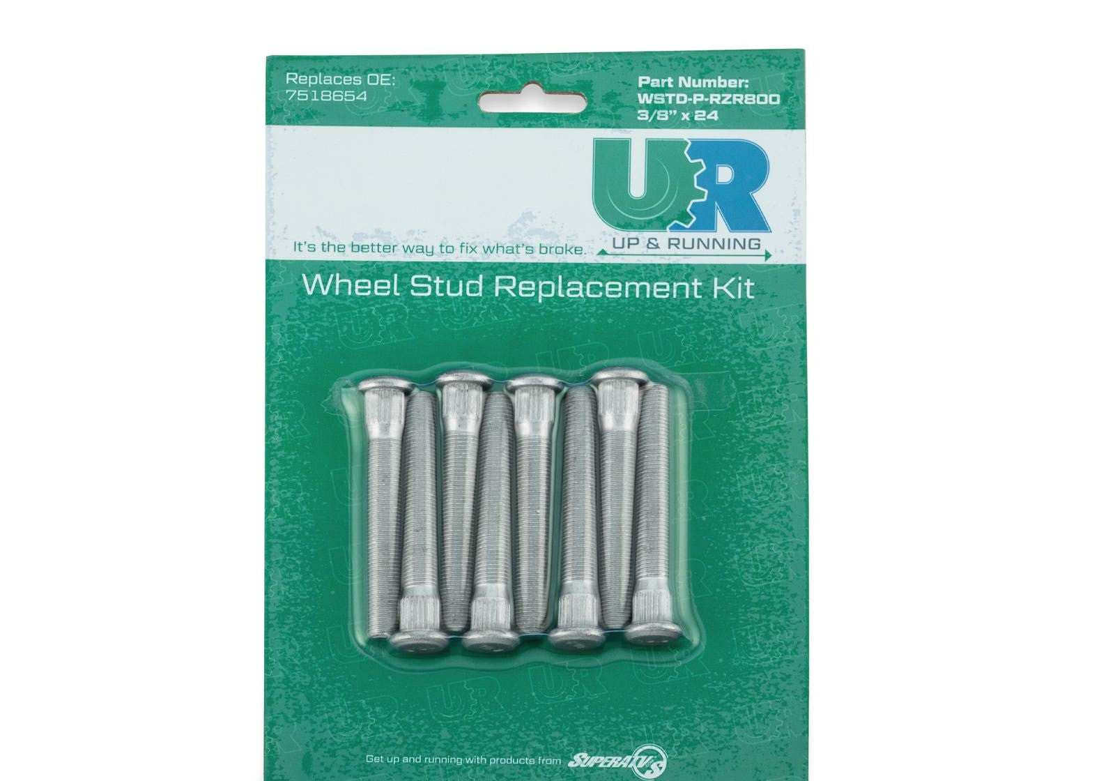 Up & Running Polaris RZR Wheel Studs - 7518654