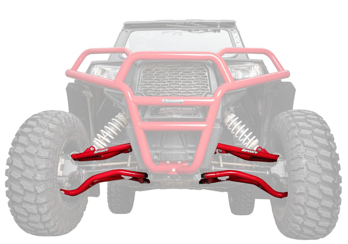 Polaris RZR S 1000 High Clearance A-Arms - Red
