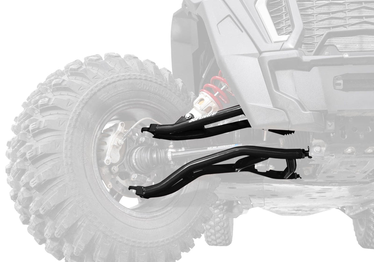 Polaris RZR XP Turbo High Clearance 2in. Forward Offset A-Arms - Black - Keller BJ