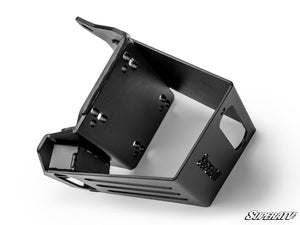 Polaris RZR XP Turbo S Winch Mounting Plate with 4500 lb. Winch for SATV Bumper