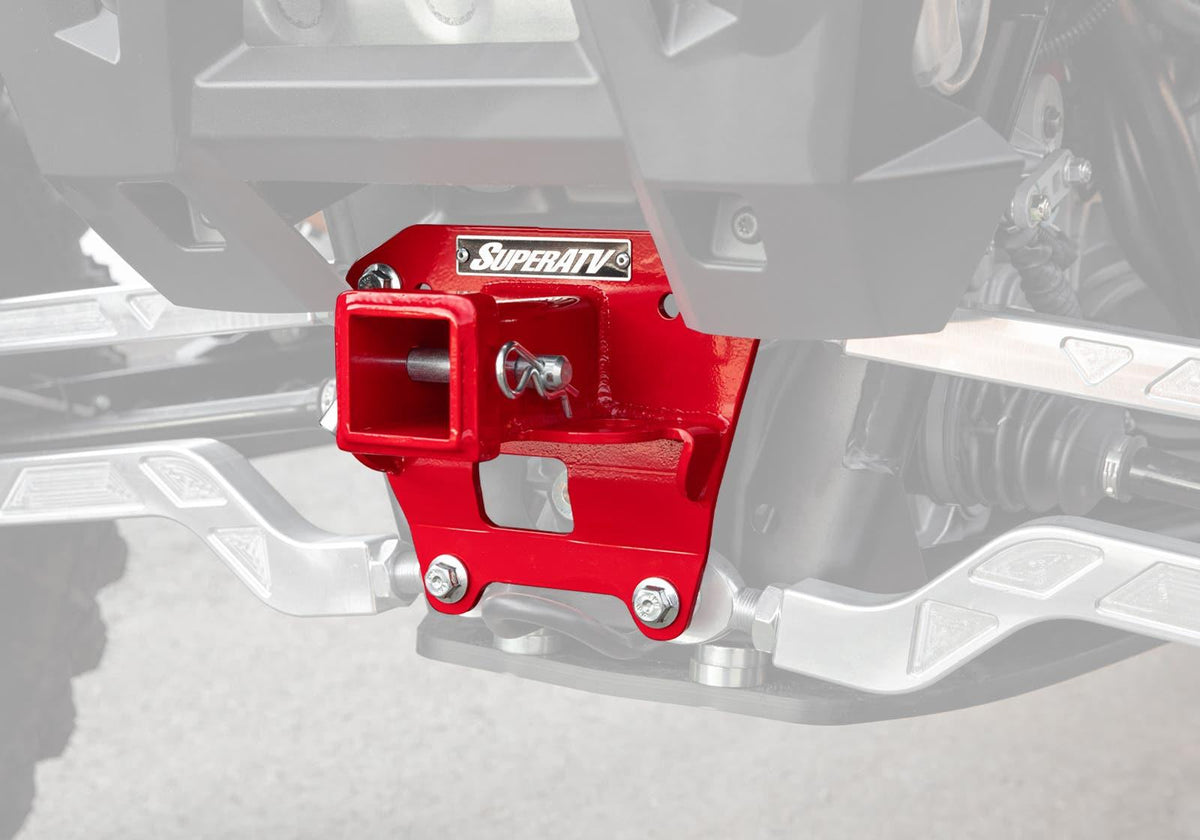 Polaris RZR XP Turbo S Rear Receiver Hitch - Red
