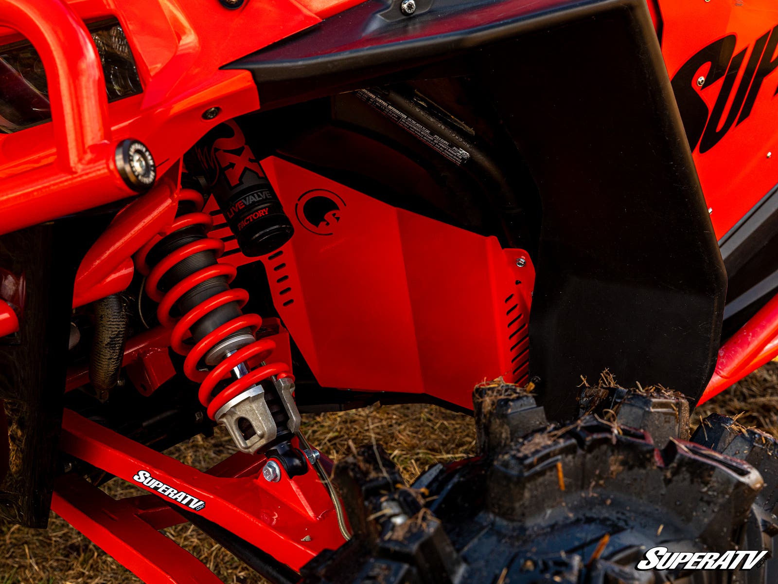 Polaris RZR XP 1000 Inner Fender Guards - Red