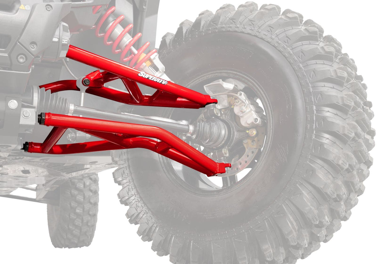 Polaris RZR XP 1.5in. Forward Offset A-Arms - Red - Keller Ball Joints