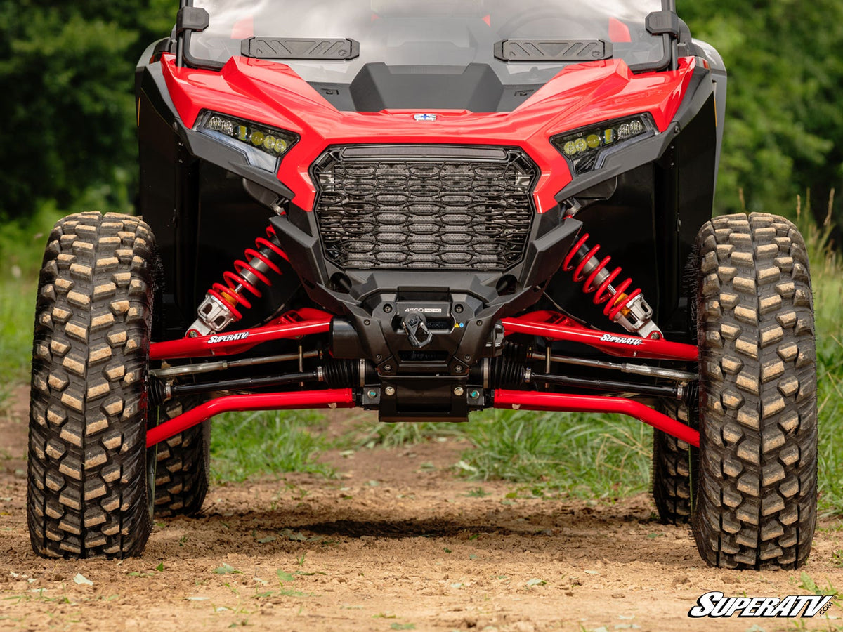 Polaris RZR XP 2in. Forward Offset A-Arms - Red - Super Duty Ball Joints
