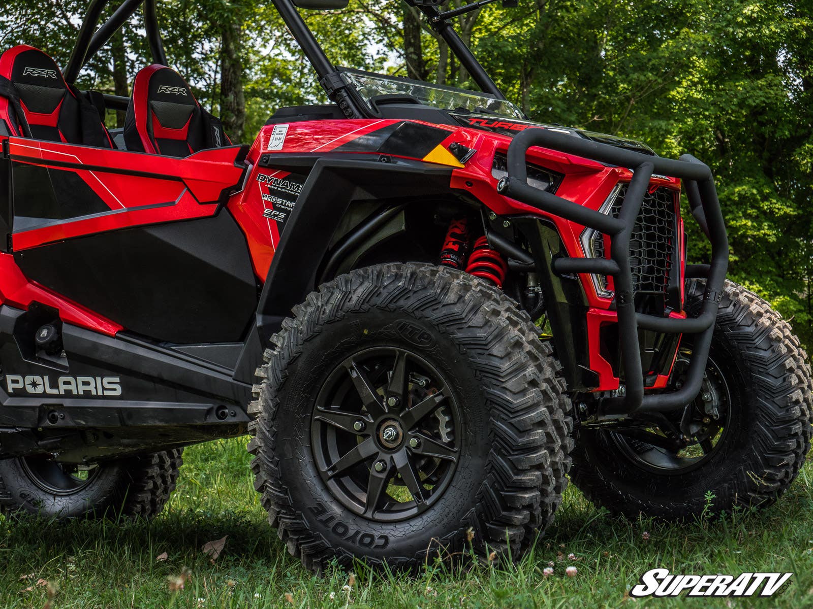 Polaris RZR XP Turbo S Front Brush Guard - Black