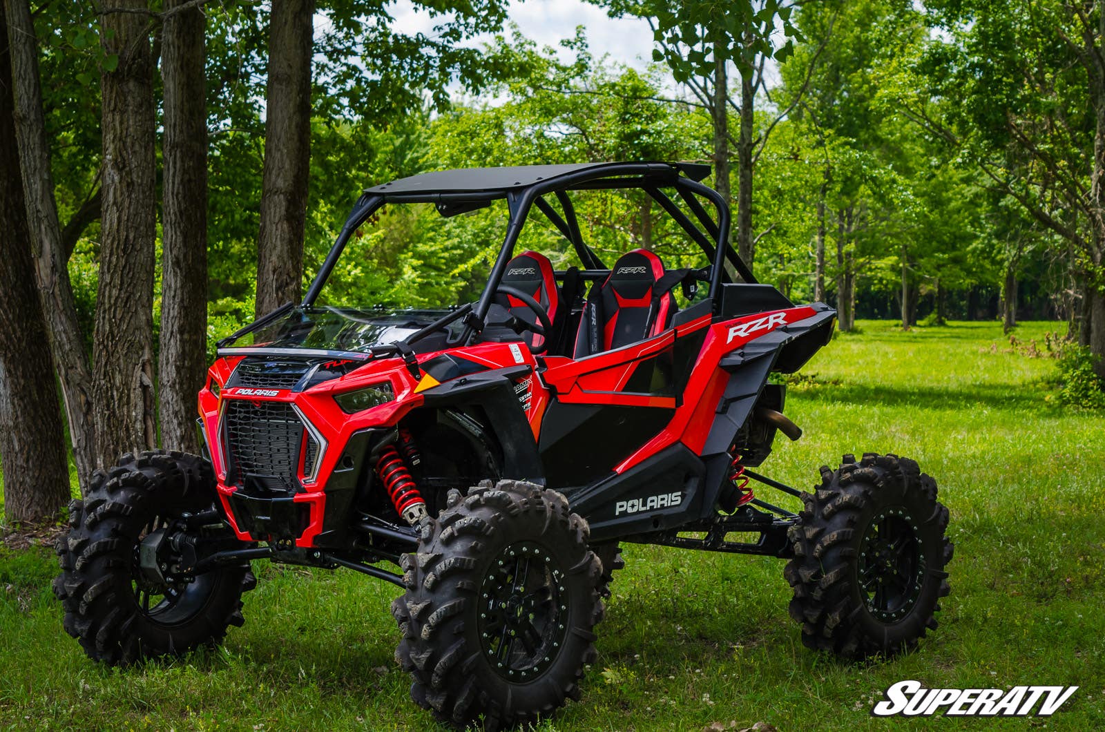 Polaris RZR XP Turbo S Scratch Resistant Flip Down Windshield