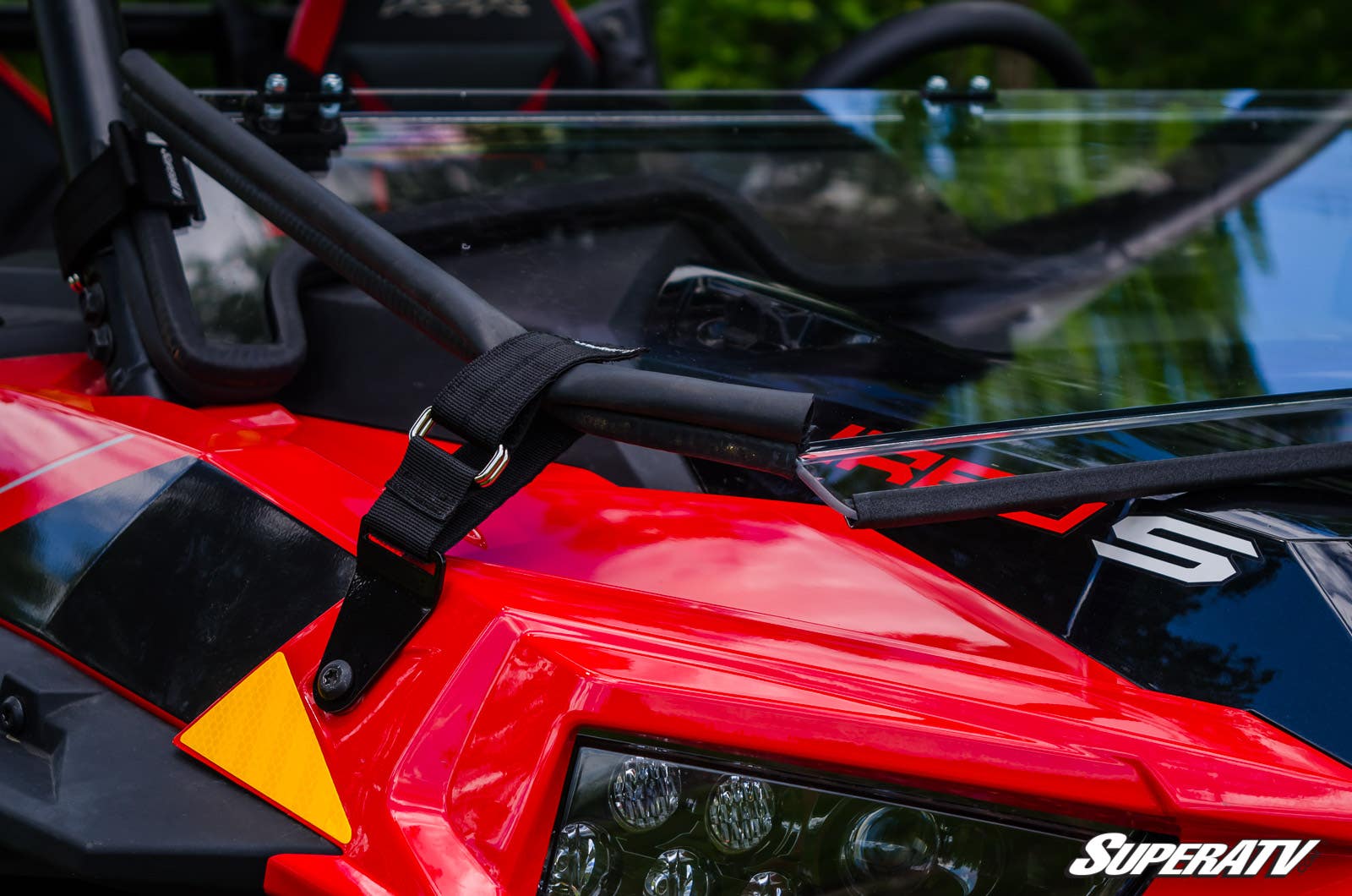 Polaris RZR XP Turbo S Scratch Resistant Flip Down Windshield