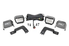 LED Light | Under Bed Mount | 3" Chrome Pair | Wide Angle | Polaris XPEDITION ADV 5
