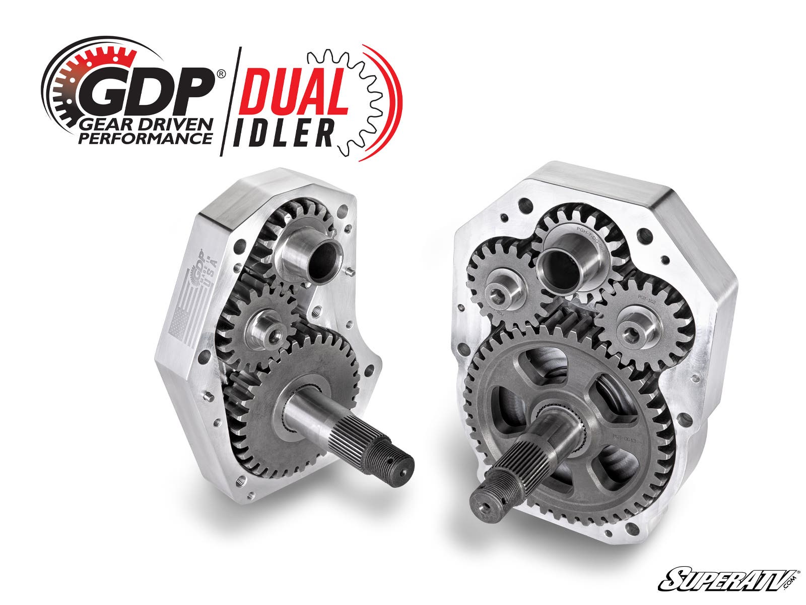 Polaris Ranger XP 1000 6in. Portal Gear Lift - Single Idler - 30% Gear Reduction - Billet Housing