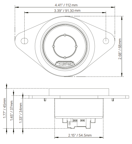 1.9" OEM Replacement Neodymium Tweeter | Compatible With Most Toyota and Subaru Vehicles - DS18