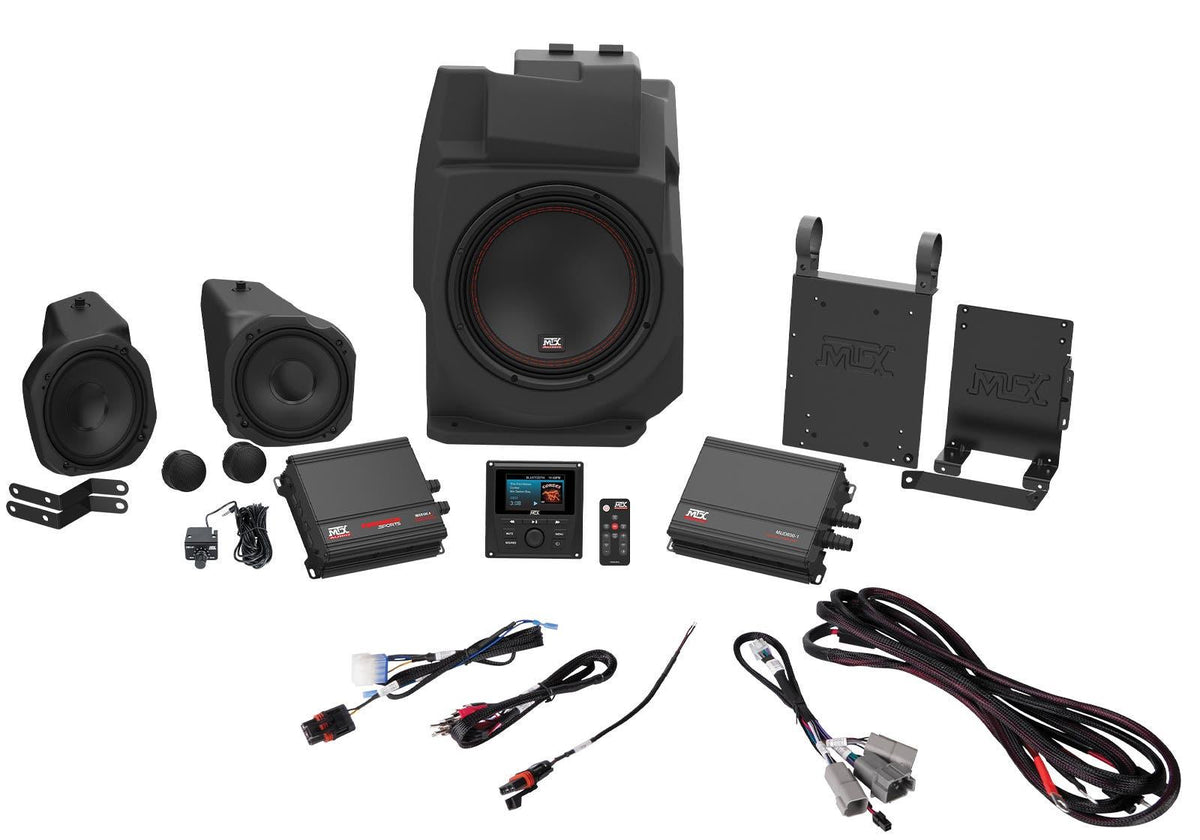 MTX Polaris RZR PRO XP Thunder Sound System - 3 Speakers - NO Ride Command