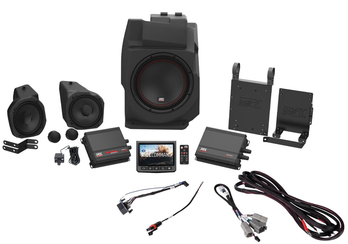 MTX Polaris RZR PRO XP Thunder Sound System - 3 Speakers - Ride Command Models