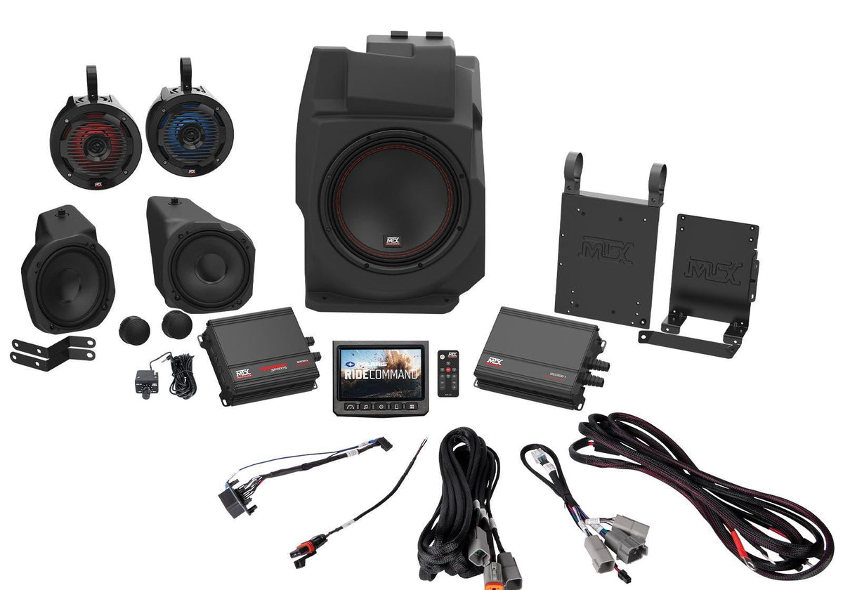 MTX Polaris RZR PRO XP Thunder Sound System - 5 Speakers - Ride Command Models