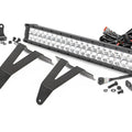 LED Light Kit | Bumper Mount | 20" Chrome Dual Row | White DRL | Ram 1500 (19-24)