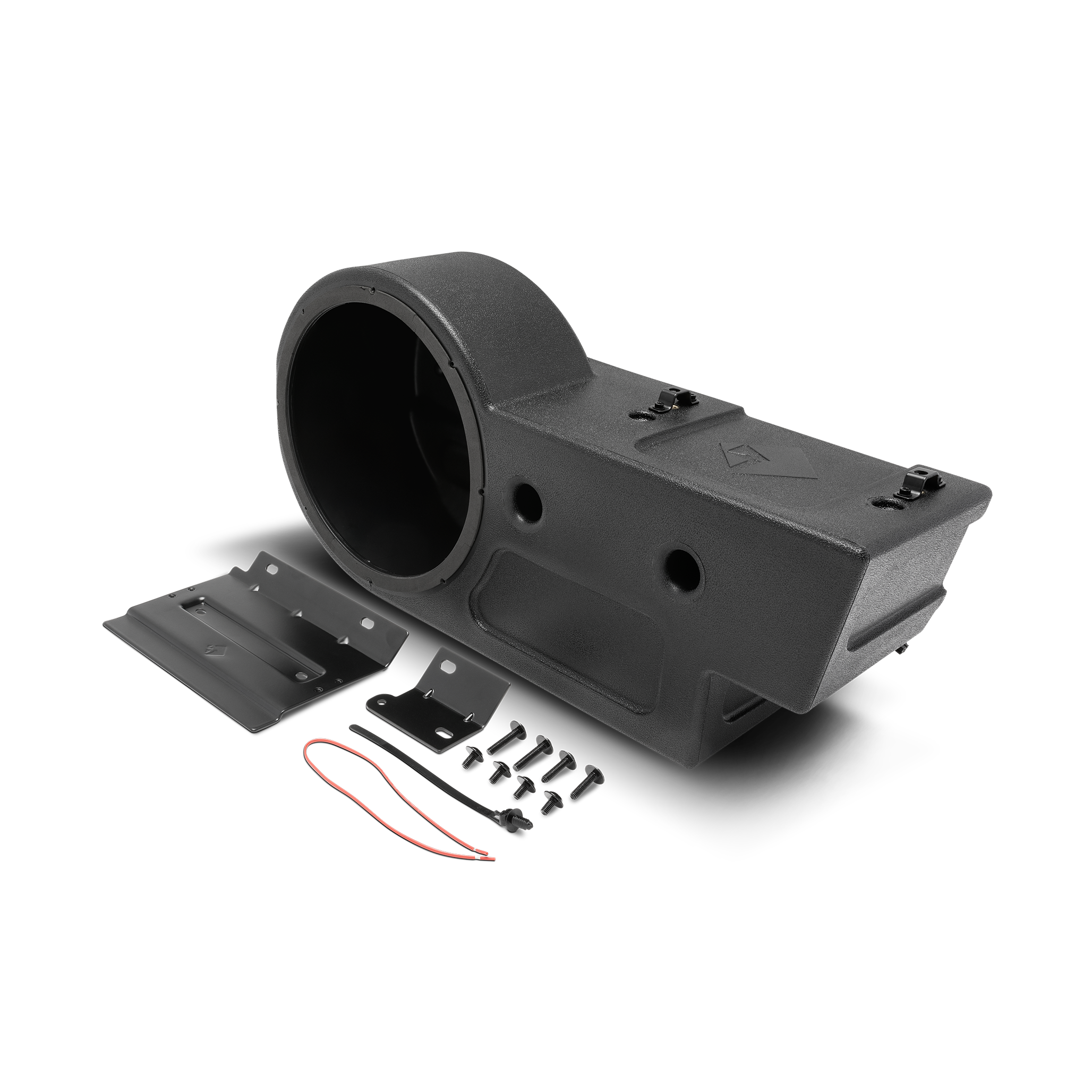 10′′ front subwoofer enclosure for select 2016+ Polaris GENERAL models