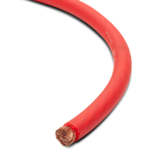 51 Foot Spool 1/0 AWG Frosted Red Wire