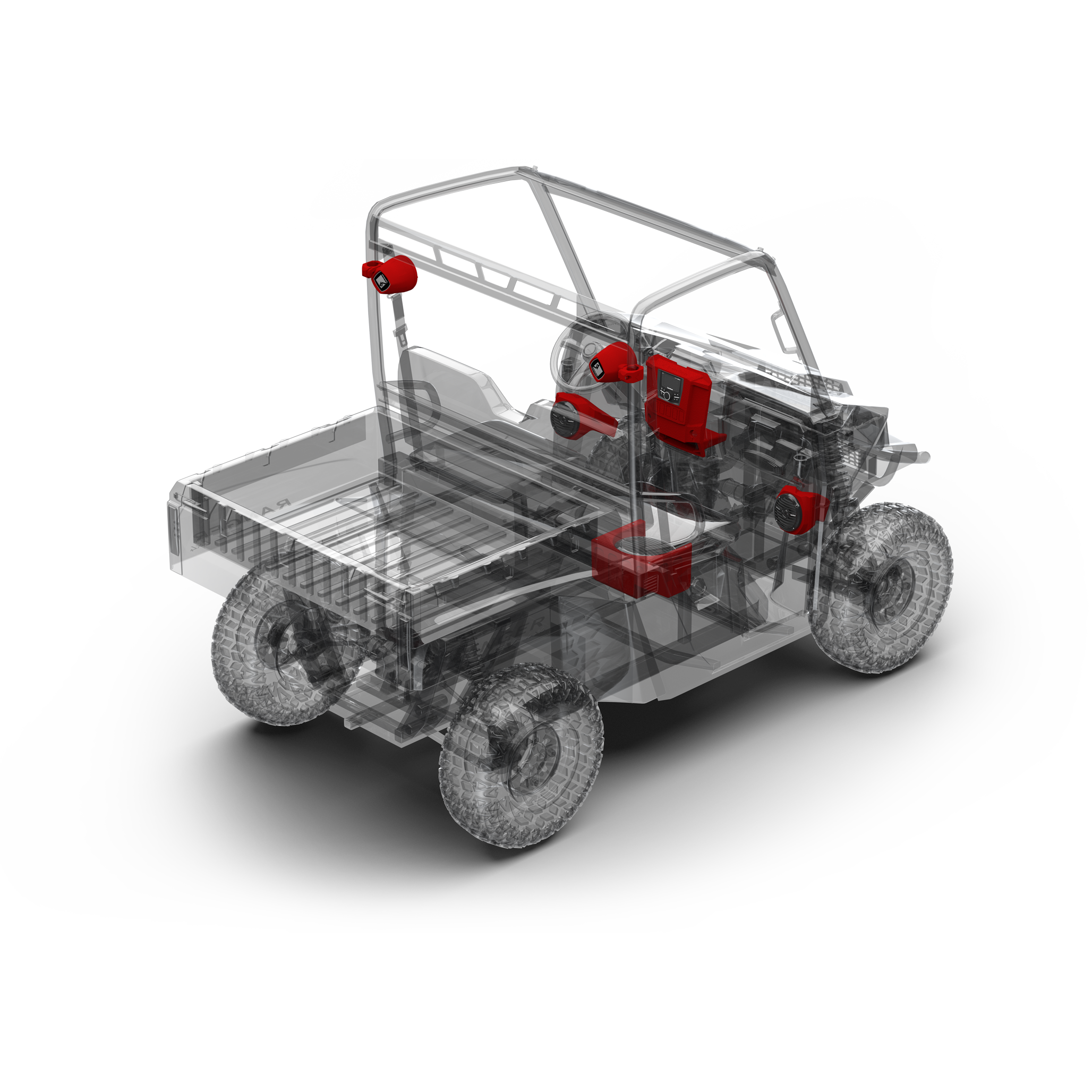 2015-2017 400 watt stereo, front lower speaker, rear speaker, and subwoofer kit for select Polaris RANGER® models (Gen-1)