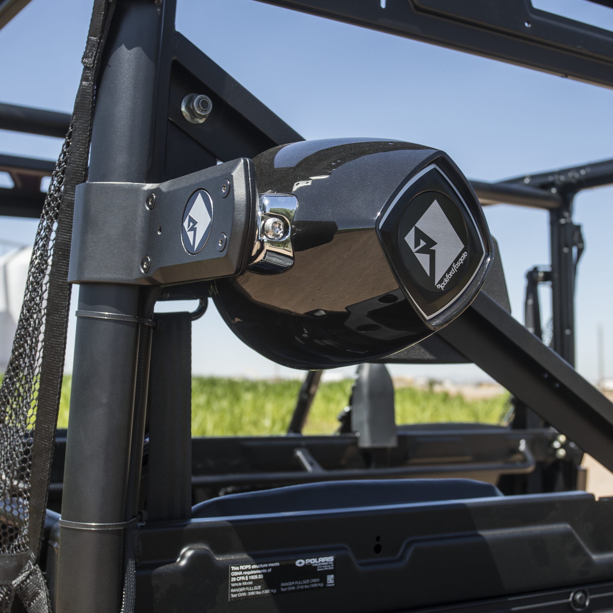 2015-2017 400 watt stereo, front lower speaker, rear speaker, and subwoofer kit for select Polaris RANGER models (Gen-1)