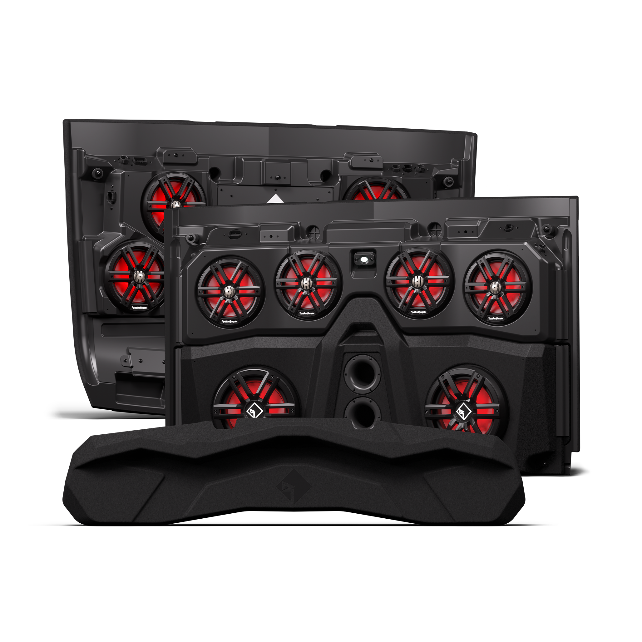 Front & Rear Audio Roof for Select 2018+ Polaris Ranger Crew Models