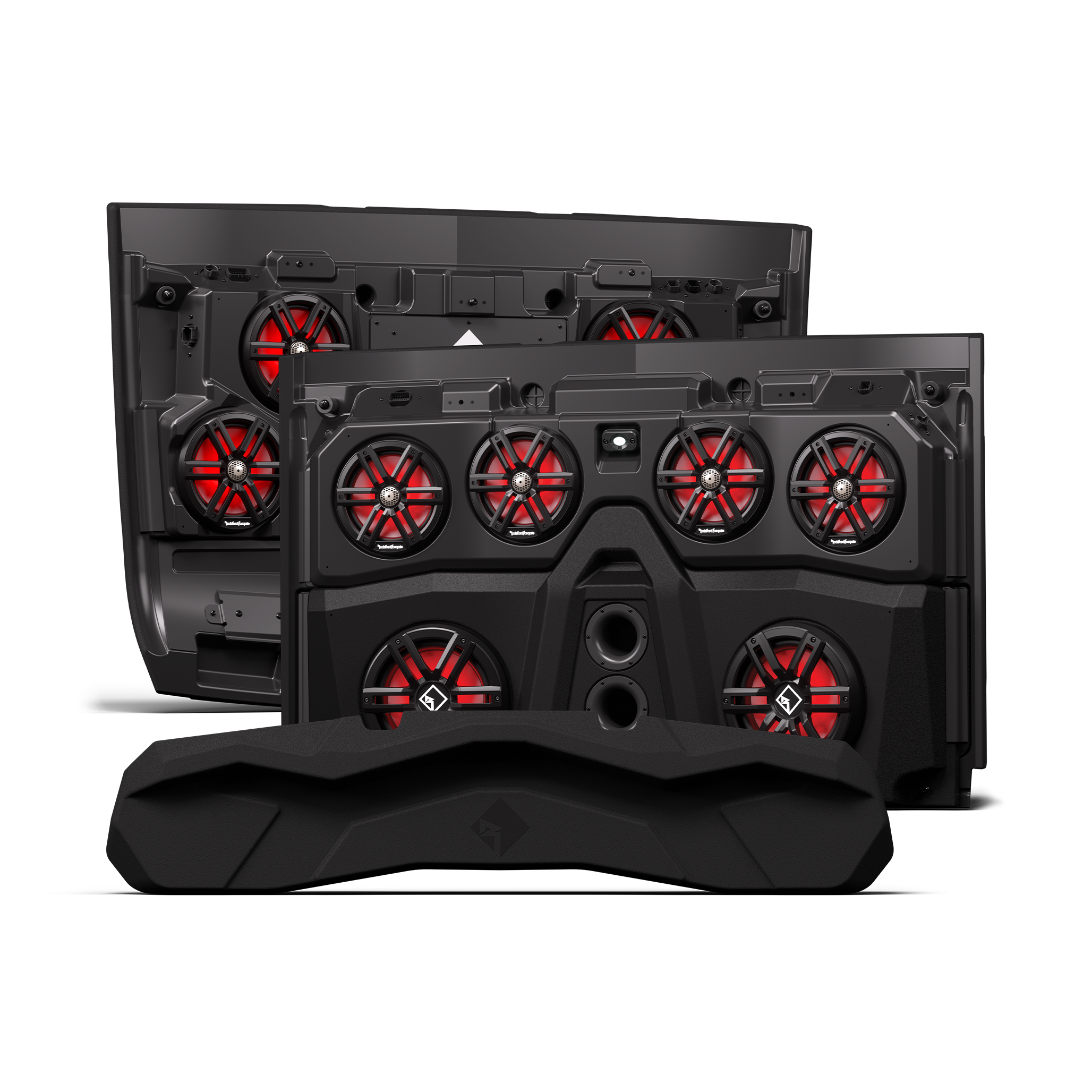 Front & Rear Audio Roof for Select 2018+ Polaris Ranger Crew Models