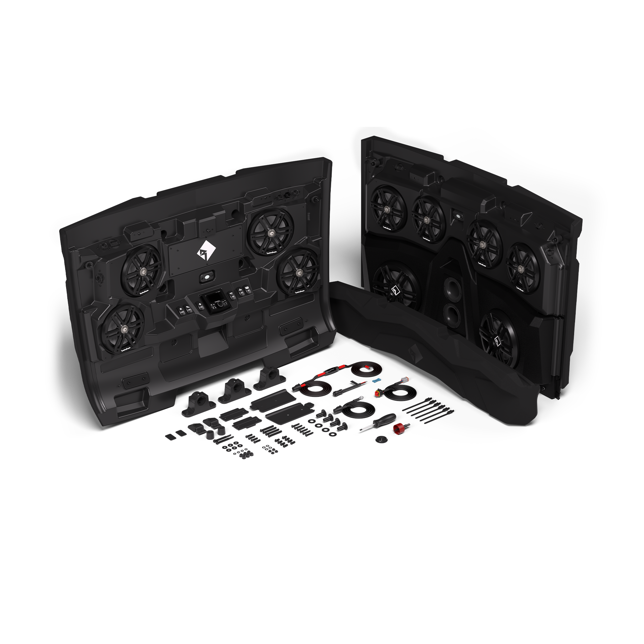 Front & Rear Audio Roof for Select 2018+ Polaris Ranger Crew Models