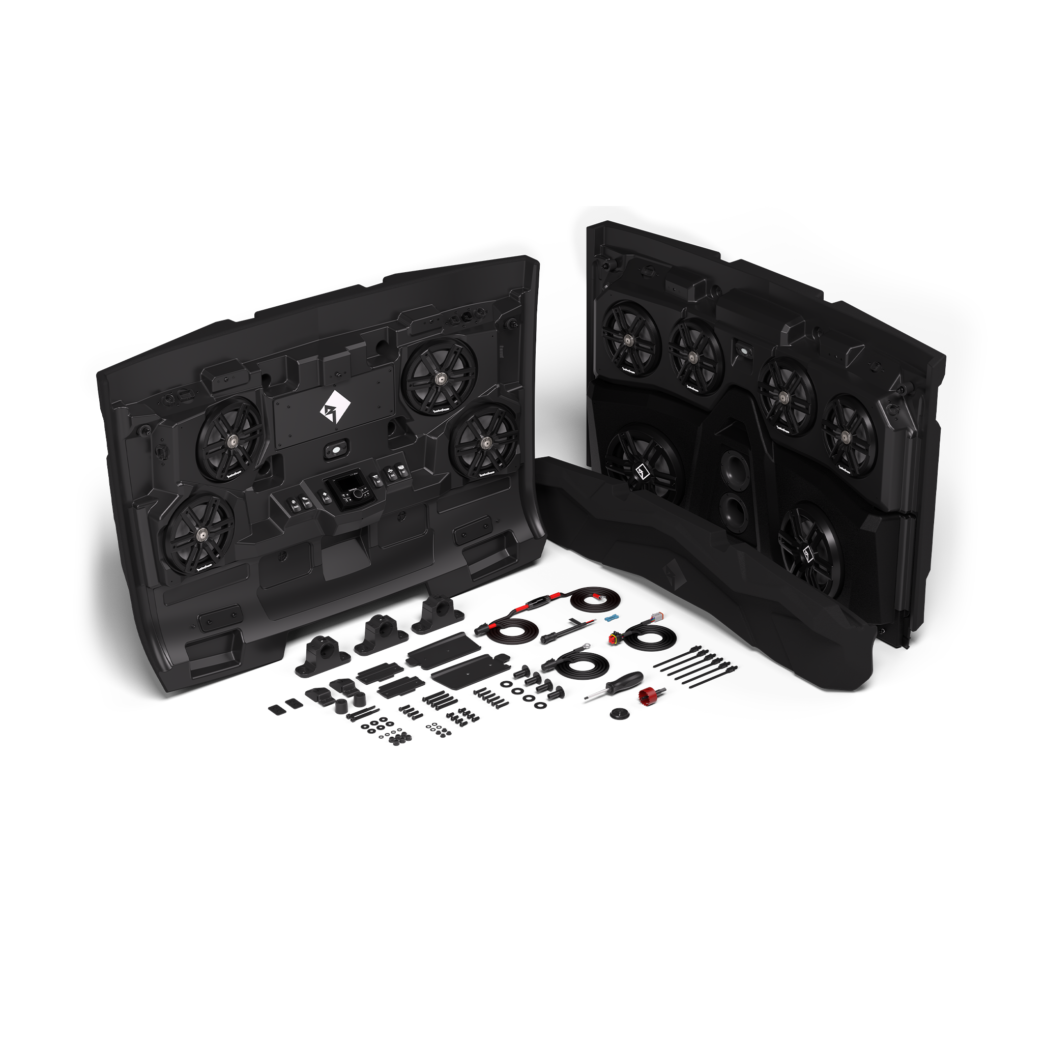 Front & Rear Audio Roof for Select 2018+ Polaris Ranger Crew Models