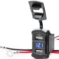 12 V UTV Voltmeter and Dual USB Charger