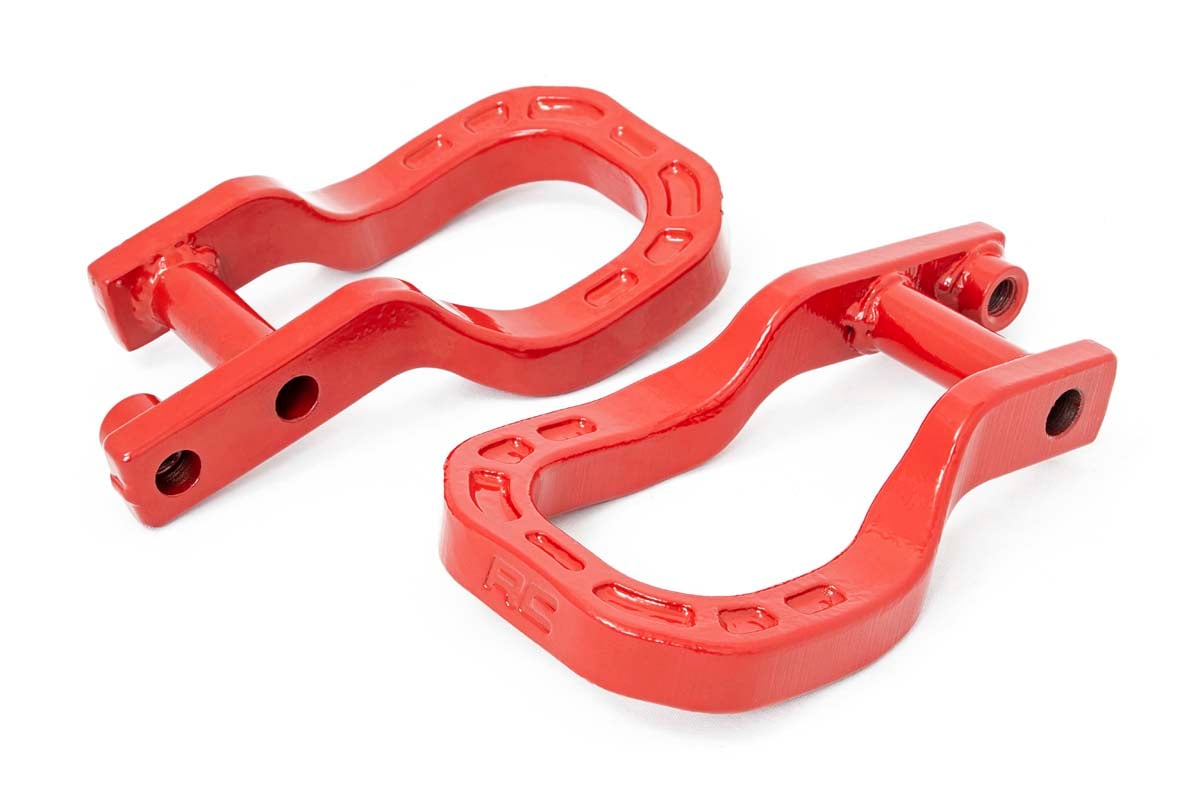 Tow Hooks | Forged | Red | Chevy Silverado 1500 2WD/4WD (2019-2022)
