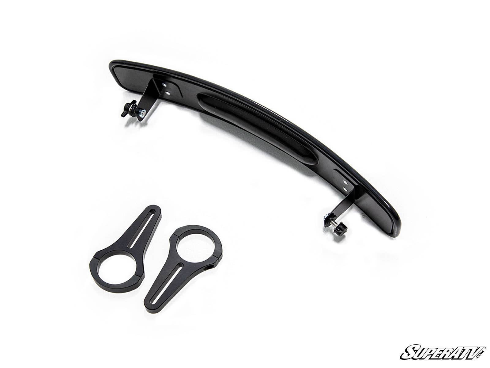 Polaris 17in. Curved Rear View Mirror - 1.75in. Clamp