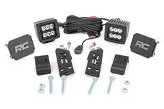 LED Light Kit | "A" Pillar Mount | 2" Black Pair | Spot | Polaris RZR PRO XP