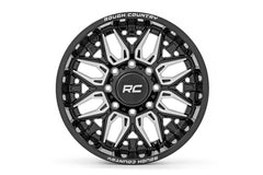 Rough Country 86 Series Wheel | One-Piece | Gloss Black | 20x10 | 8x180 | -19mm
