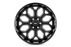 Rough Country 96 Series Wheel | One-Piece | Gloss Black | 20x9 | 6x5.5 | -12mm