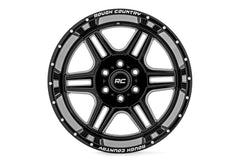 Rough Country 92 Series Wheel | Machined One-Piece | Gloss Black | 22x12 | 6x5.5 | -44mm