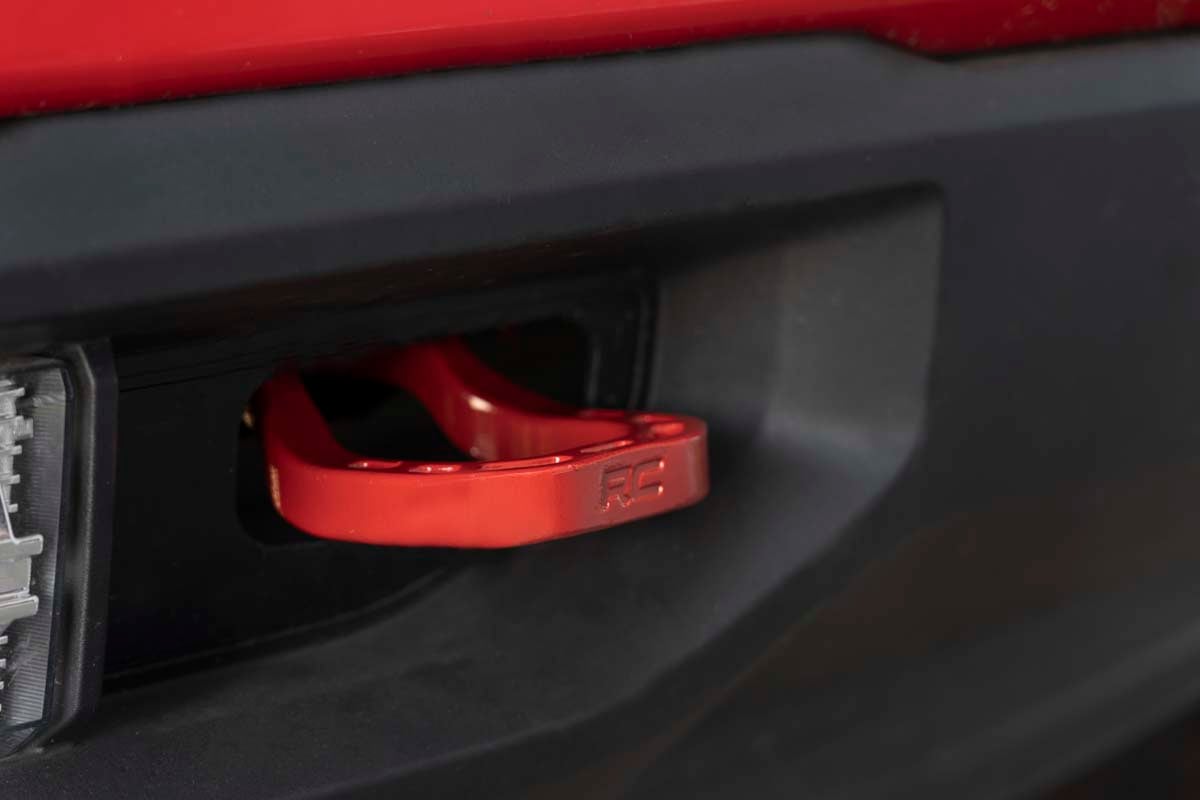 Tow Hooks | Forged | Red | Chevy Silverado 1500 2WD/4WD (2019-2022)