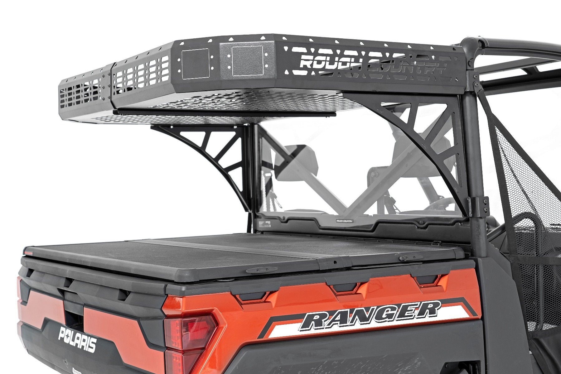 Cargo Rack | Dual 2" Black LED Pairs | Flush Mount | Polaris Ranger XP 1000