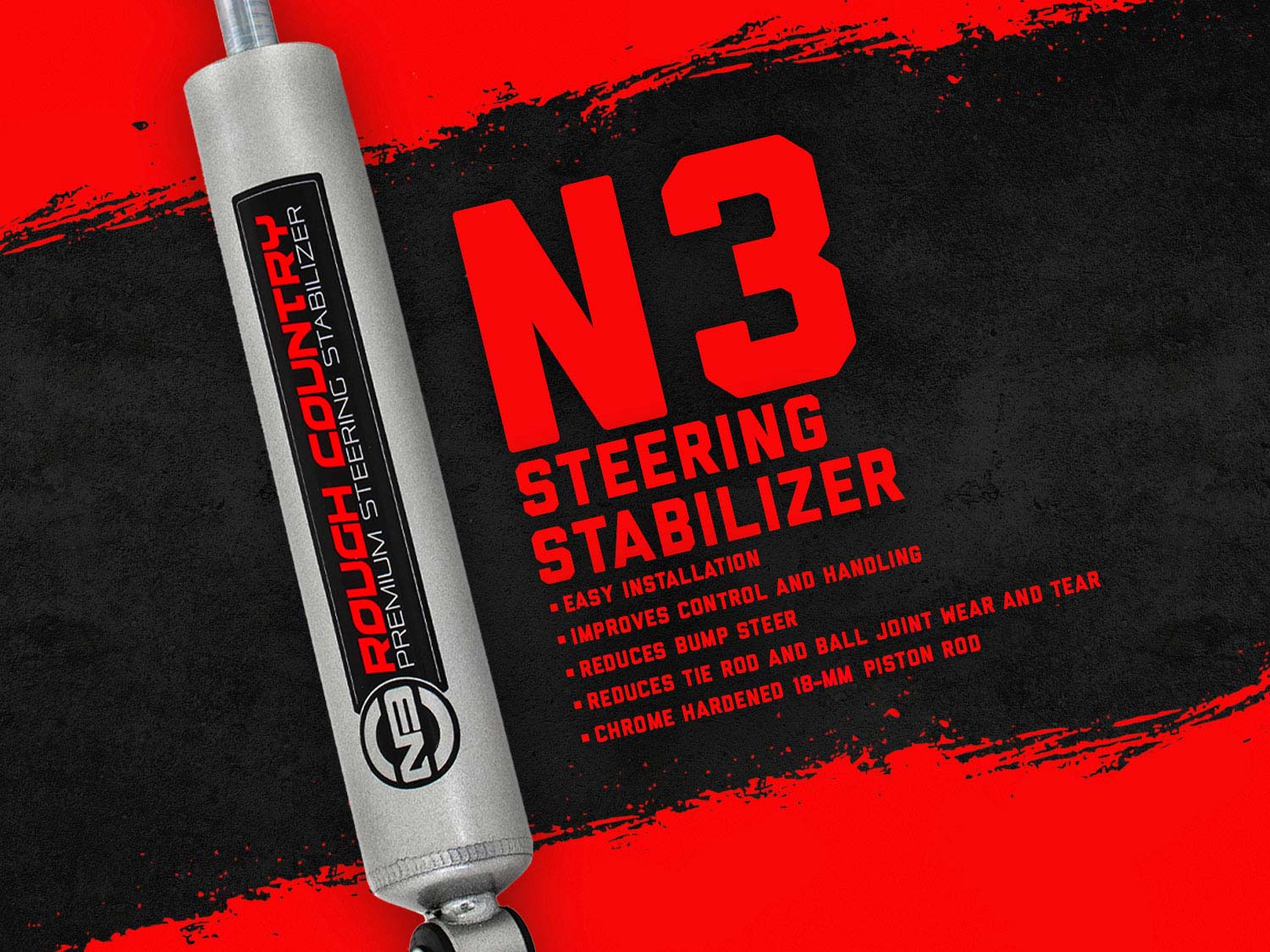 N3 Steering Stabilizer | Jeep Gladiator JT/Wrangler JL 4WD (2018-2026)