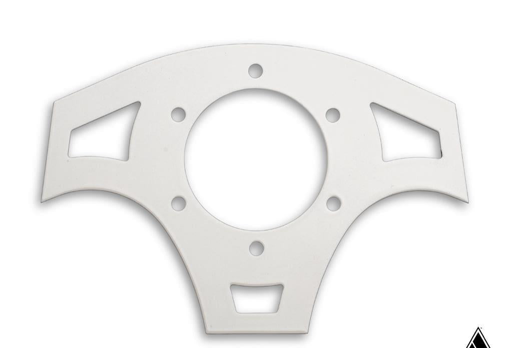 Steering Wheel Backing Plate - Ballistic D - White