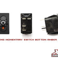 XTC c2934859530be101 | Carling Contura V SPST Momentary Switch with Amber Bottom LED