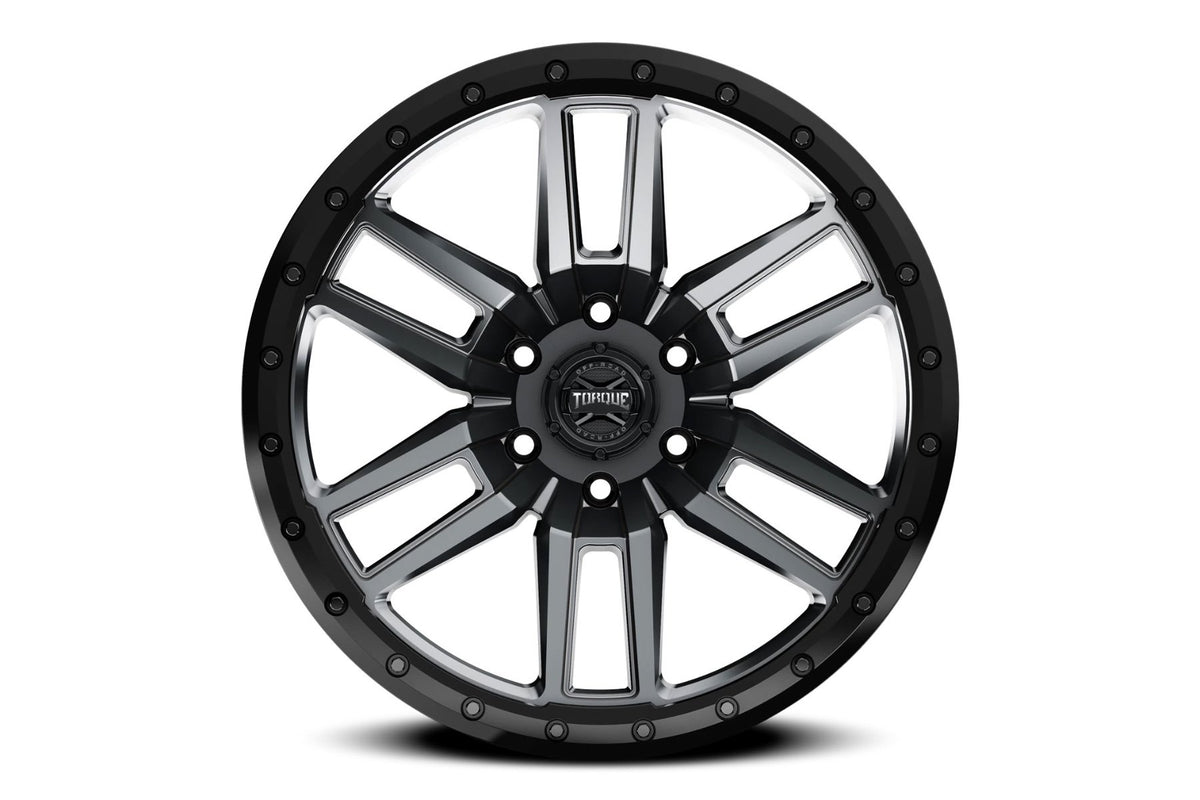 Torque Pritchett | Anthracite w/Black Lip | 18x9 | 6x5.5 | -12mm