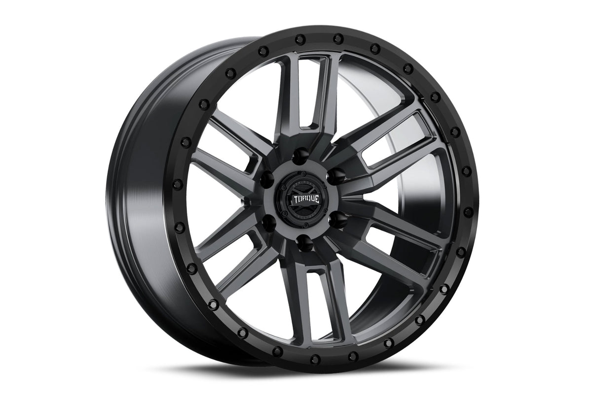 Torque Pritchett | Anthracite w/Black Lip | 20x9 | 6x5.5 | -12mm