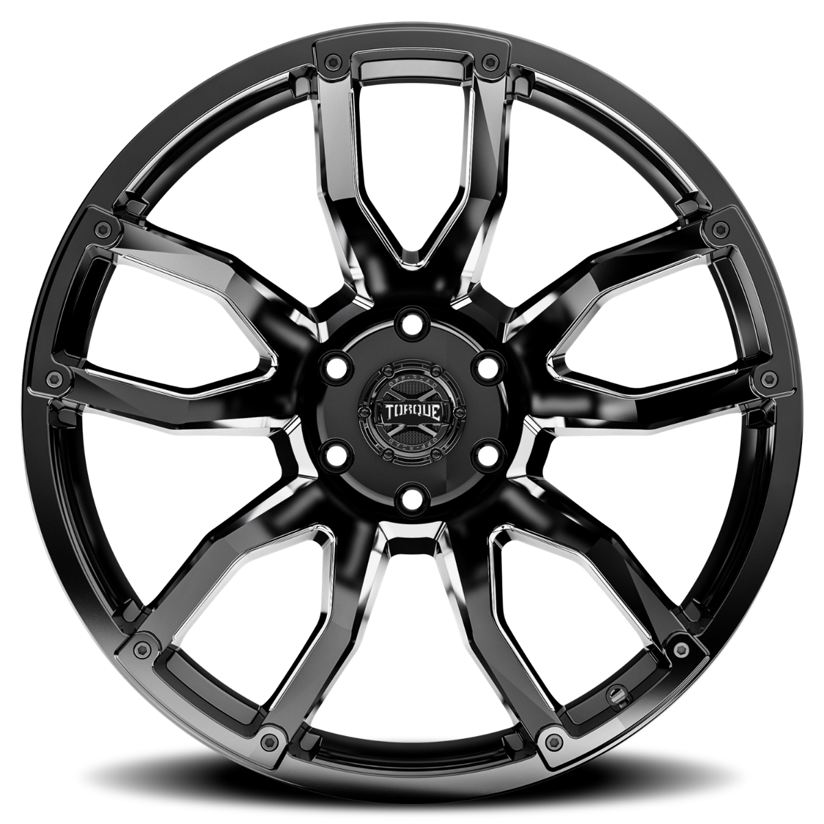 Torque Impact | Gloss Black w/Milled Accents | 20x9 | 6x135 | -12mm