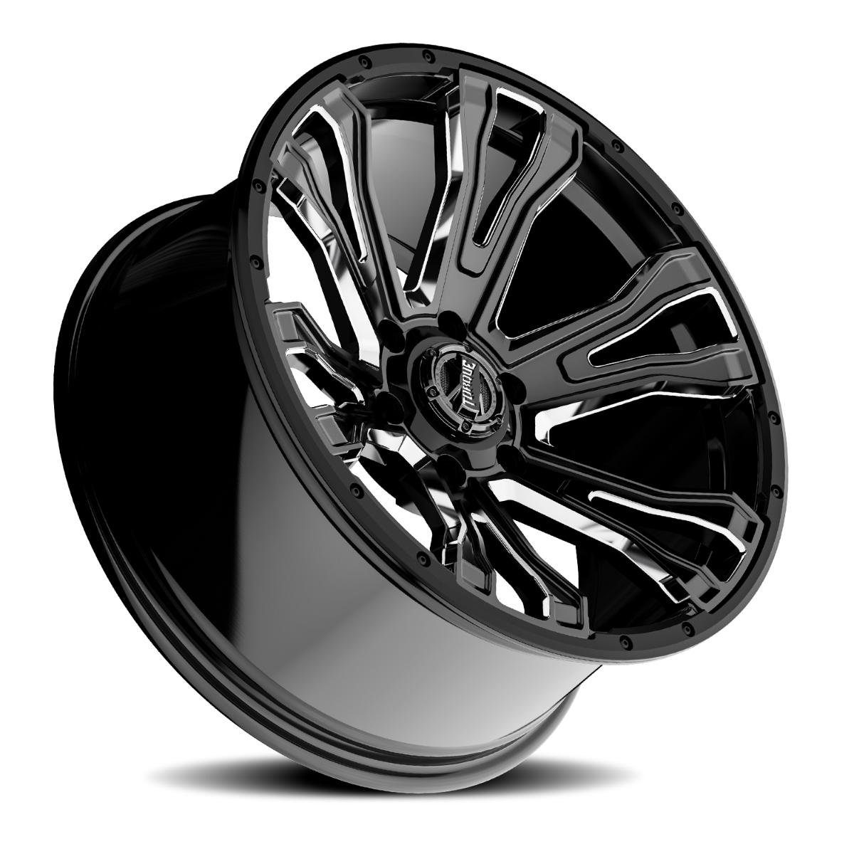 Torque Prime | Gloss Black w/Milled Accent | 20x9 | 6x5.5 | -12mm