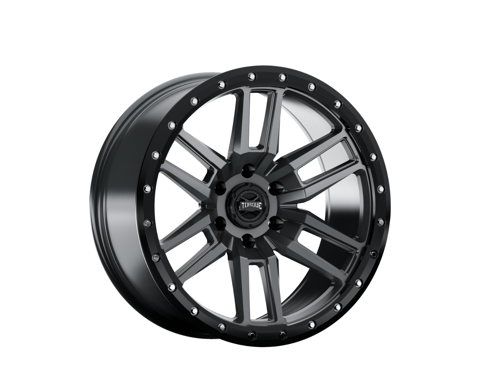 Torque Pritchett 20x9 6x135 -12mm – Anthracite with Black Lip