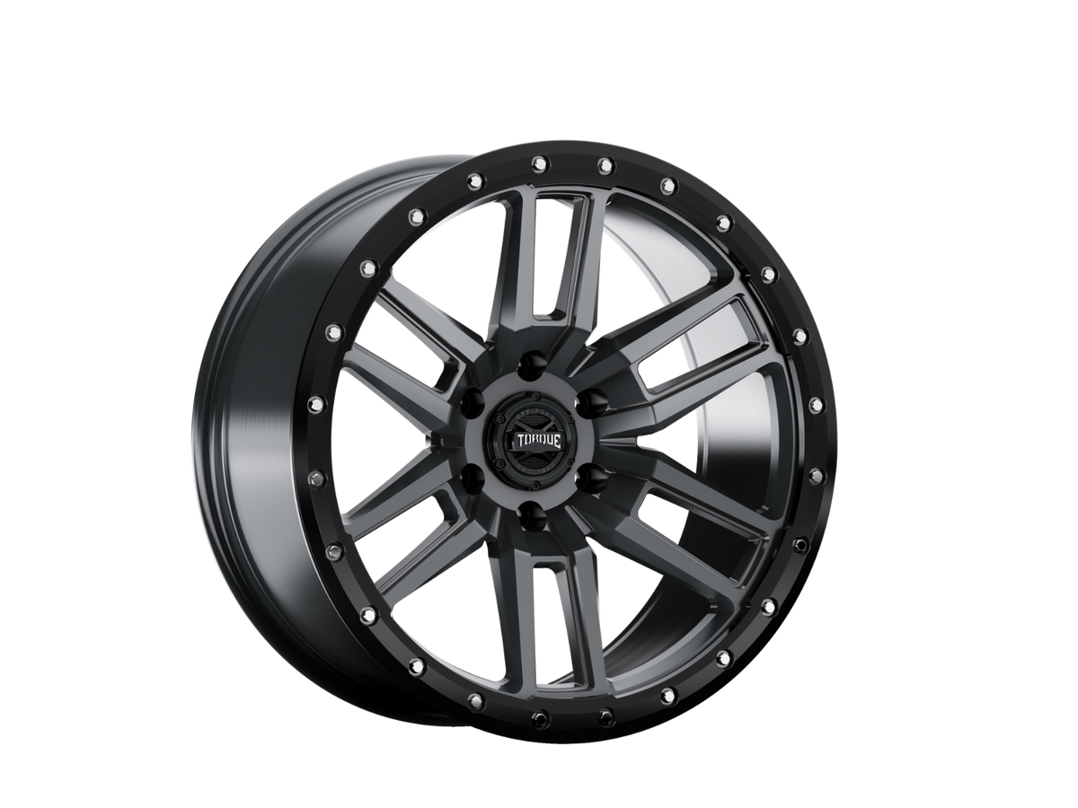 Torque Pritchett 18x9 6x139.7 -12mm – Anthracite with Black Lip