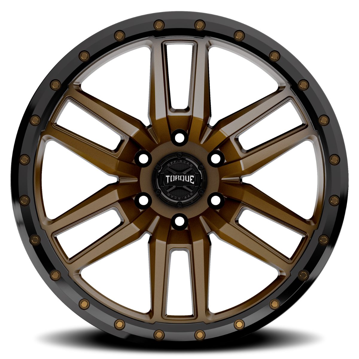 Torque Pritchett 17x9 6x139.7 0mm – Bronze with Black Lip