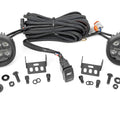 LED Light Kit | Ditch Mount | 3.5" Black Round Pair | Amber DRL | Ford Bronco (21-26)