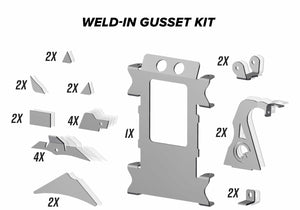 Polaris RZR XP Turbo Weld-In Gusset Kit - Front & Rear