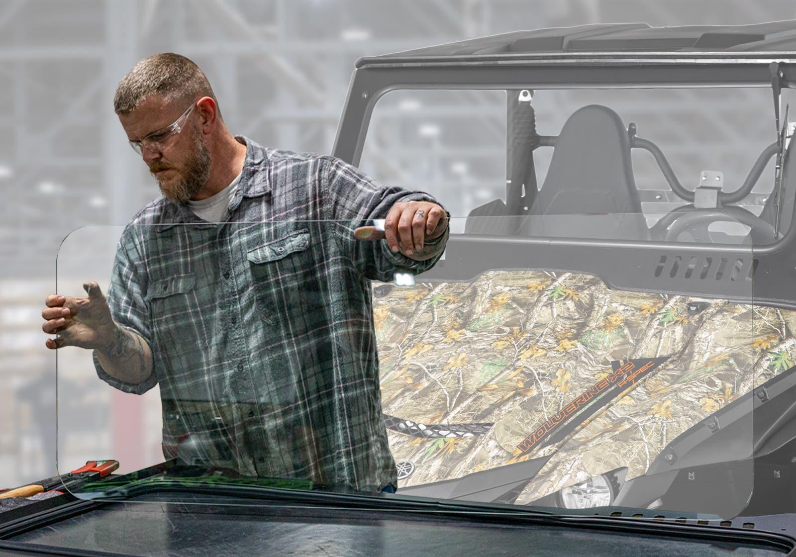 Replacement Glass Windshield Kit